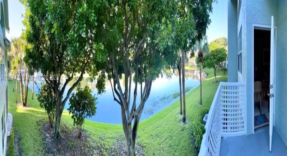 Lake view from balcony