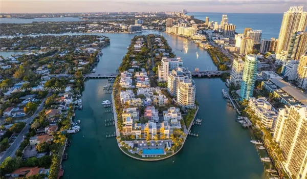 Aerial View South to North Aqua at Allison Island