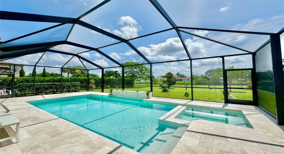 Salt Water Pool and Jacuzzi, both with Lights and temperature controled by your phone.