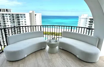 Ocean facing balcony