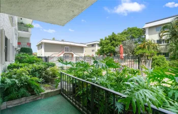 Porch view looking from pool area