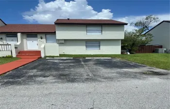 Front entrance, two car parkins spaces