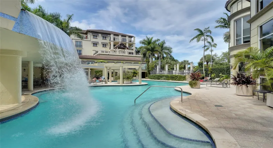 resort style pool