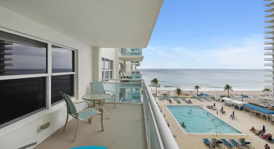 south side pool and ocean view