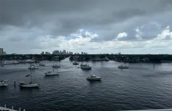 view from balcony, intercoastal and city