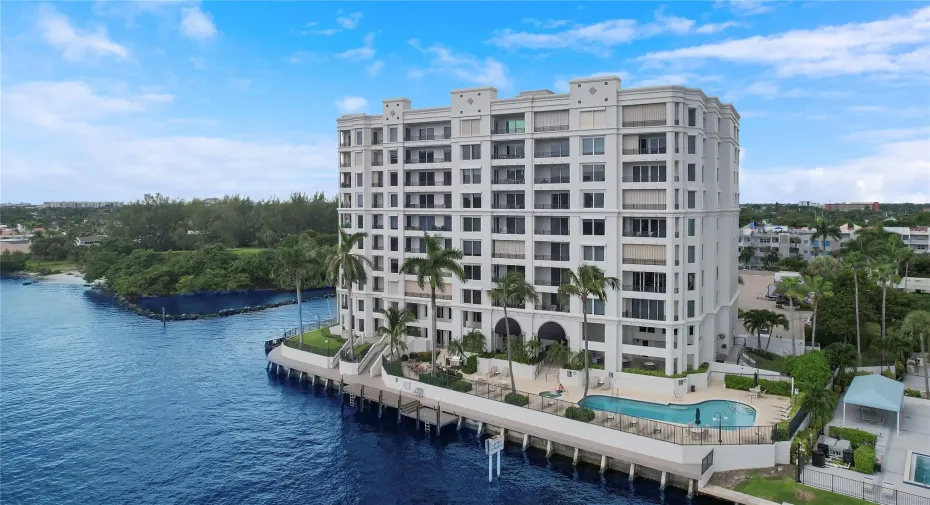 The Pointe On The Intracoastal in Pompano Beach , view from the intracoastal.