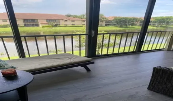 Glass Enclosed Patio
with View