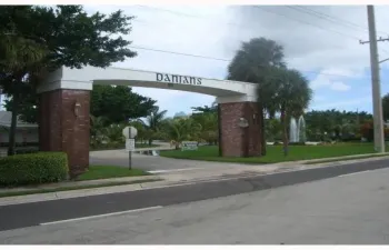 Entrance off Dania Beach Blvd.