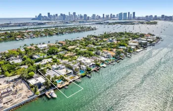 Island living in the heart of Miami, best location, Hibiscus Island.