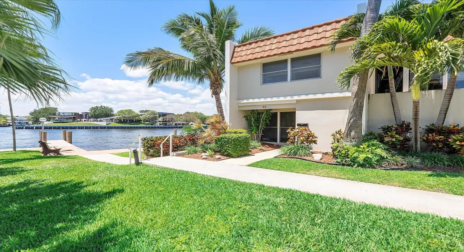 Front of Townhome on Intracoastal