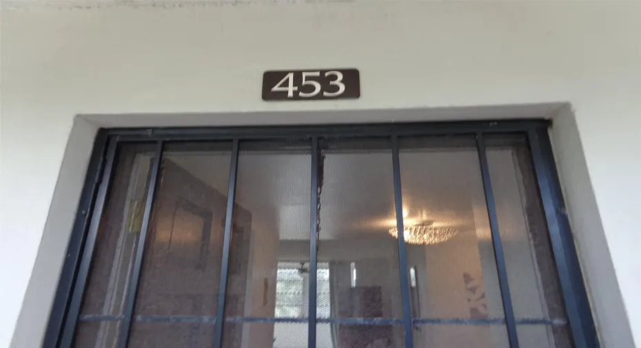 ENTRANCE DOOR/ADDRESS