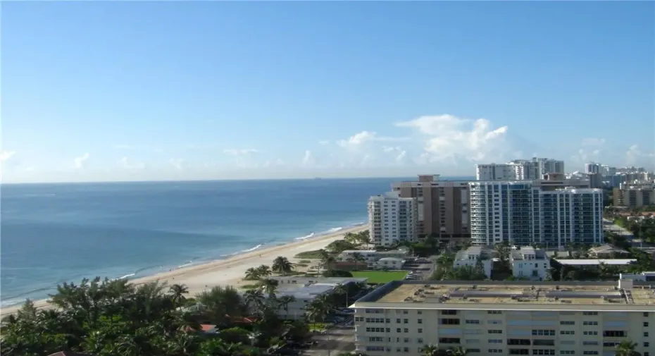 Balcony view facing south