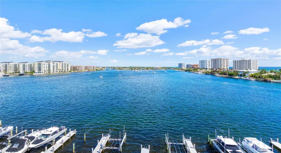 Beautiful Long view of Lake Boca Raton